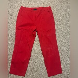 Lane Bryant Vibrant Red Trousers 22W Stretchy